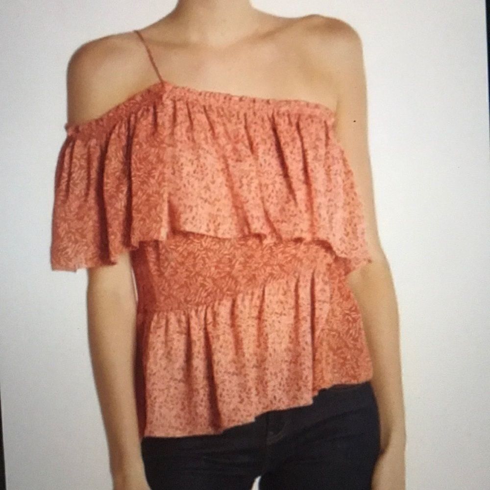 ❤️ HP❤️ JOIE  “JAKINDA” SILK ASYMMETRICAL TOP